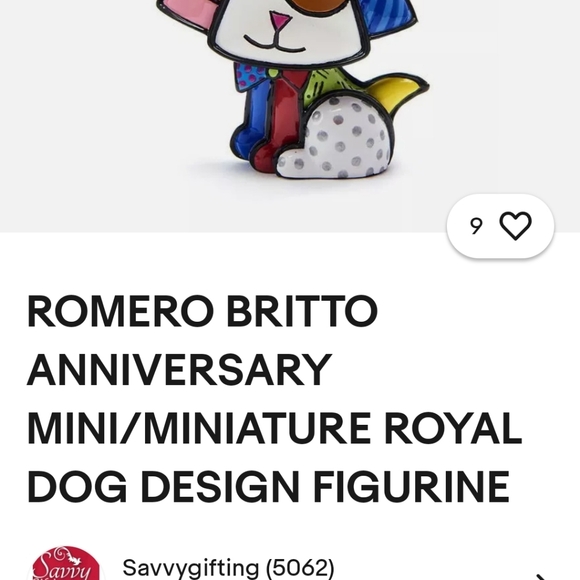 NWOT- Britton Limited "ROYALTY DOG" #0048 - Picture 9 of 9